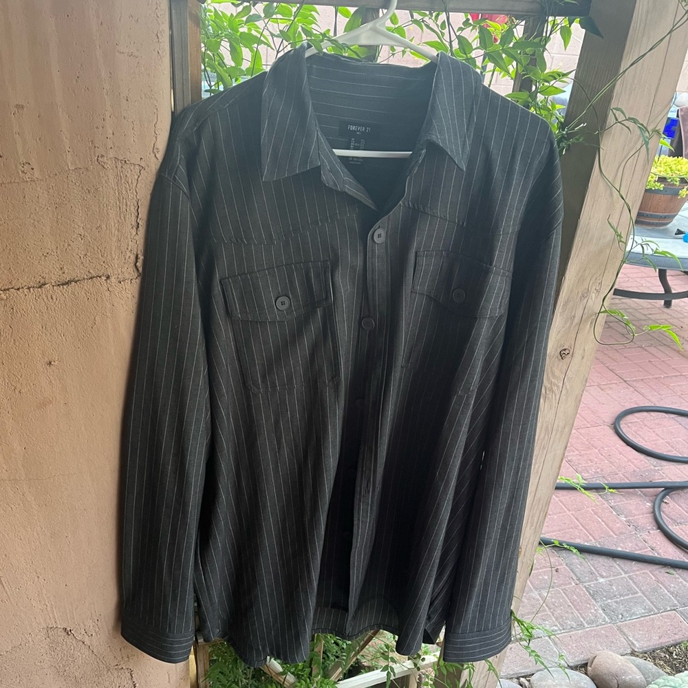 Pinstripe coat